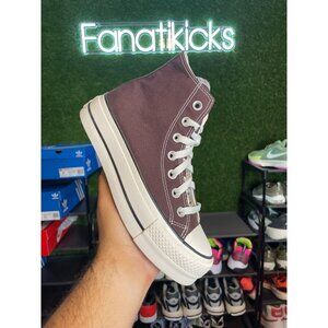 Converse Chuck Taylor Platform HI Womens Size 5.5 Shoes Brown White 171209C
